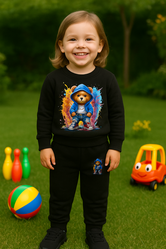 GIRL MULTI CLR HOODI PAYJAMA SET